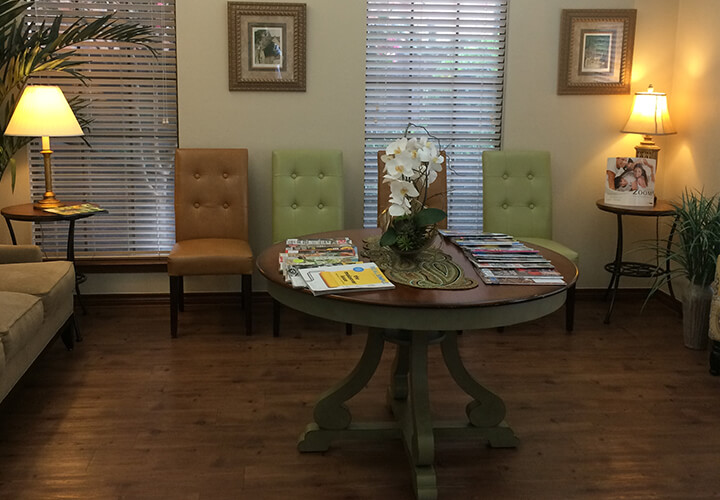 Friendly seating area for waiting patients