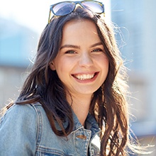 Young woman with a nice smile